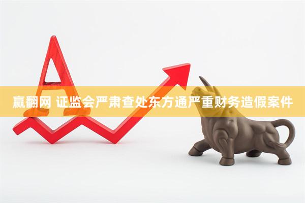 赢翻网 证监会严肃查处东方通严重财务造假案件